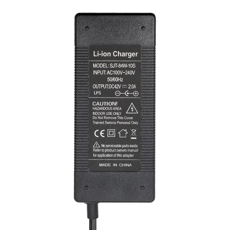 Caricabatterie 48V 2A (uscita 54,6V) connettore DC 8mm
