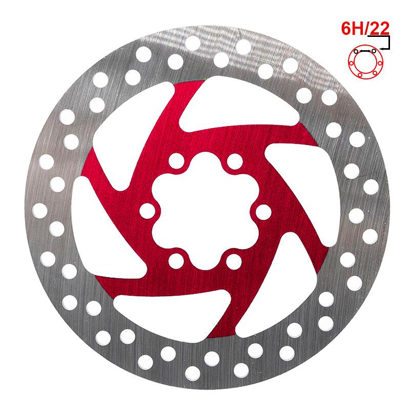 Disco freno 120mm 6H rosso