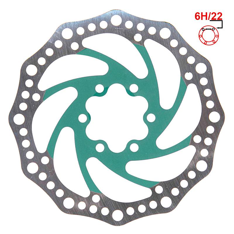 Disco freno R6.1 140mm 6H verde