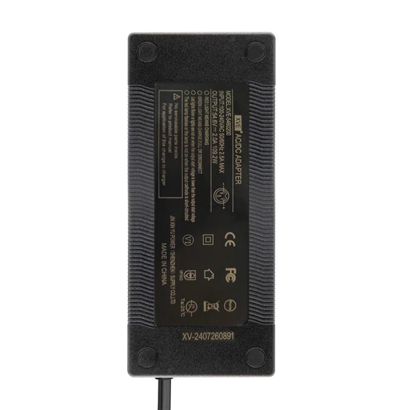 Caricatore premium 48 V (output 54.6V) 2A GX16 Connettore [EWHEEL]
