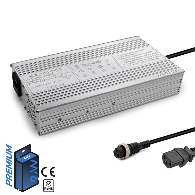 Caricabatterie 52V (uscita 58,8V) 7A con connettore GX16 [Ewheel]