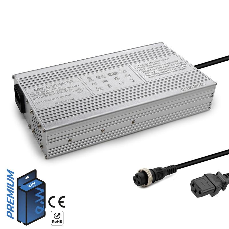 Caricabatterie 60V (uscita 66,4V) 6,5A con connettore GX16 [Ewheel]