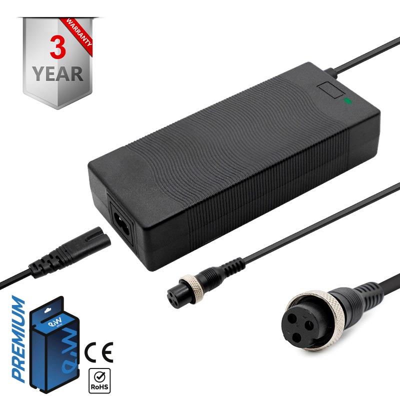 Caricatore premium 48 V (output 54.6V) 2A GX16 Connettore [EWHEEL]