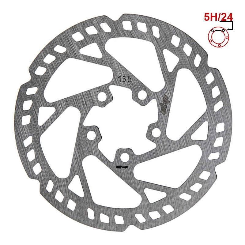 Disco freno 135mm 5H argento