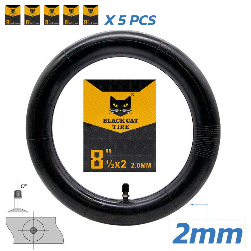 Camera d'aria premium 5 pezzi spessore 2,0mm 8,5x2(156) valvola dritta [Black cat]