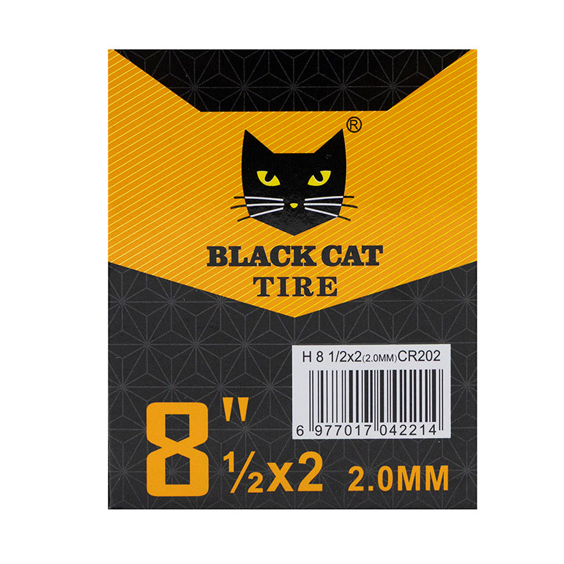 Camera d'aria premium 5 pezzi spessore 2,0mm 8,5x2(156) valvola 90x90 gradi [Black cat]