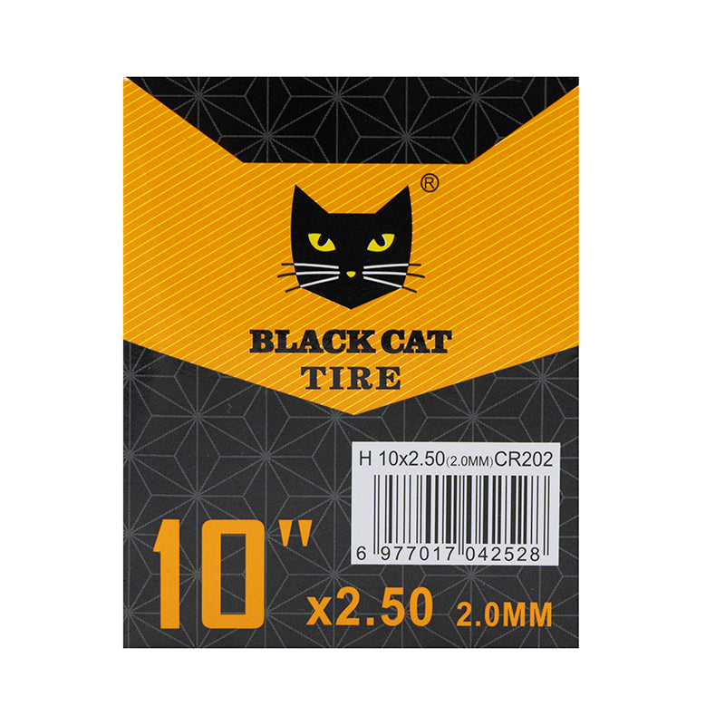 Camera d'aria premium 5 pezzi spessore 2.0mm 10x2,5 valvola 90x90º [Black cat]