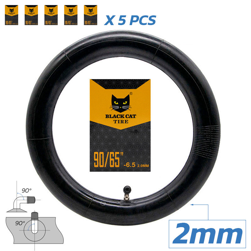 Camera d'aria premium 5 pezzi 90/65-6.5 TR87 2.0 mm di spessore