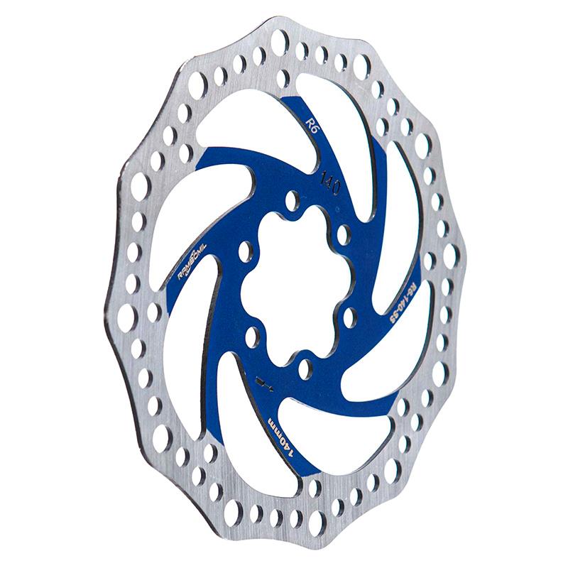 Disco freno R6.1 140mm 6H blu