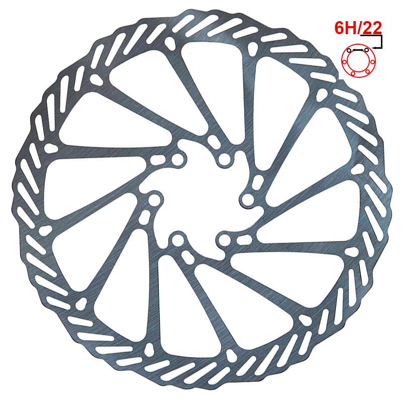 Disco freno G3 180mm 6H argento