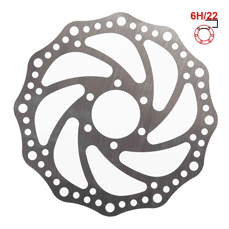 Disco freno R6 160mm 6H argento - 48mm