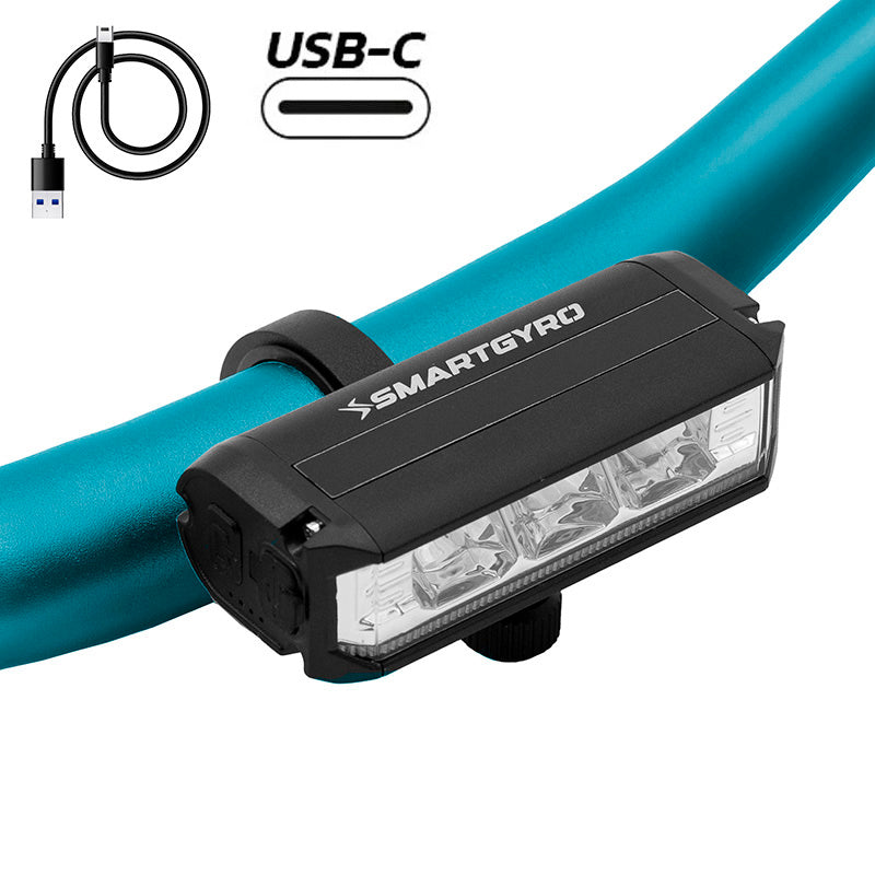 Luce LED anteriore ricaricabile USB-C – SMARTGYRO PRO HD