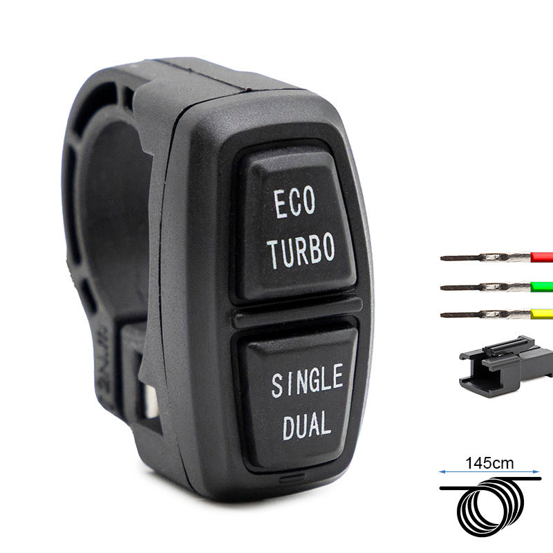 Pulsantiera ECO TURBO SINGLE DUAL - 1,5m - connettore SM