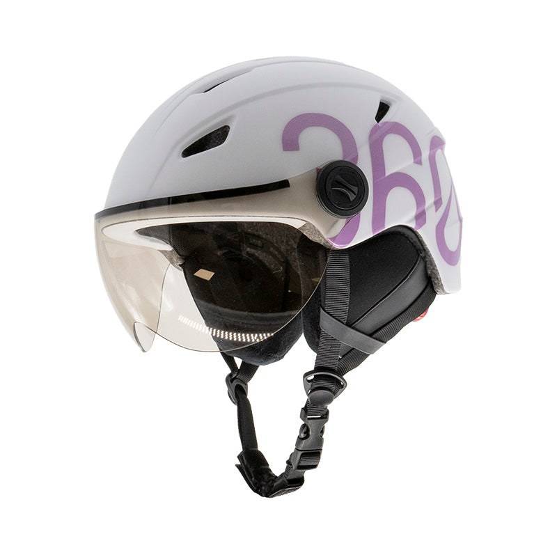 GLOOB Urban bianco - viola M paraorecchie removibili