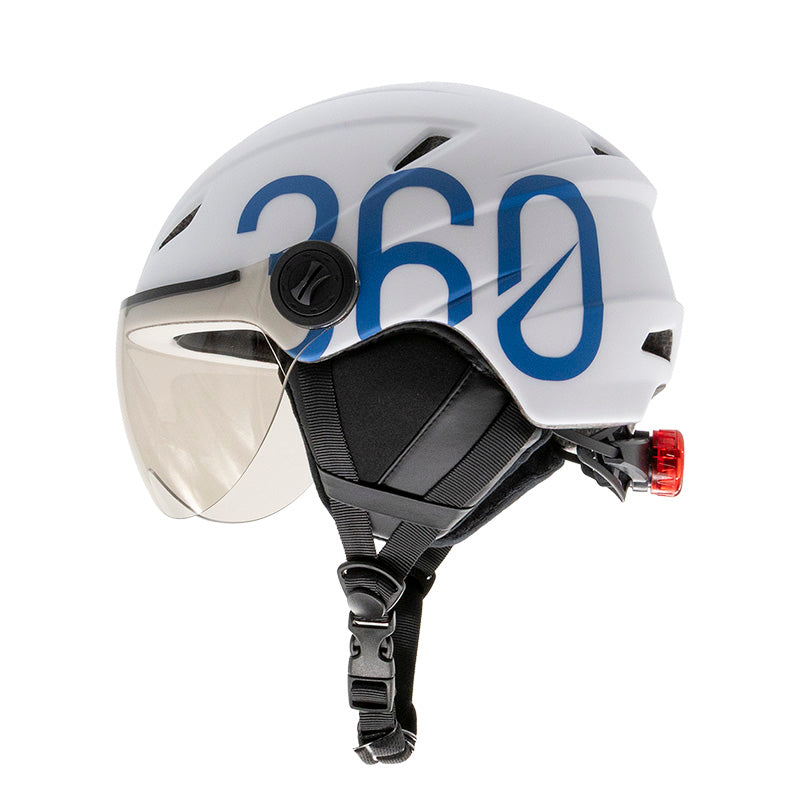 GLOOB Urban bianco - blu L paraorecchie rimovibili