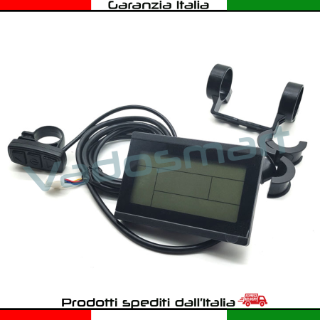 Display KT modello LCD3 24/36/48V per Bicicoletta Elettrica - Connessione Standard