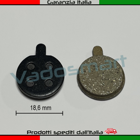 Coppia pastiglie freno Semi-Metalliche Diametro 18.6MM per Monopattino Elettrico Pro /1S /Pro2 /Essential